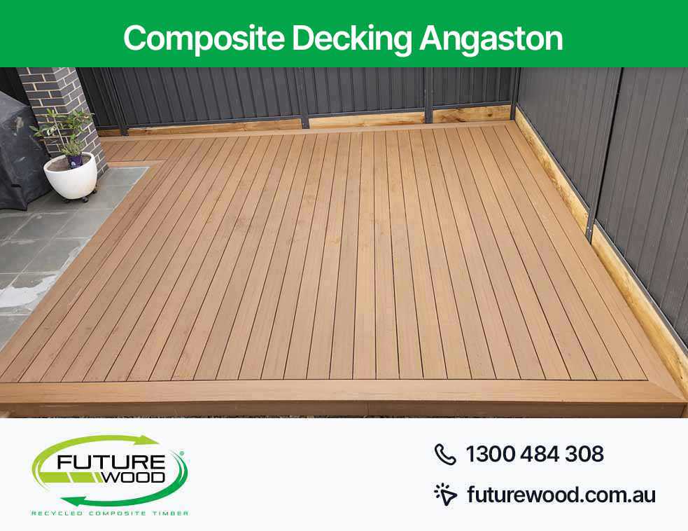 A patio with composite decking boards in Angaston