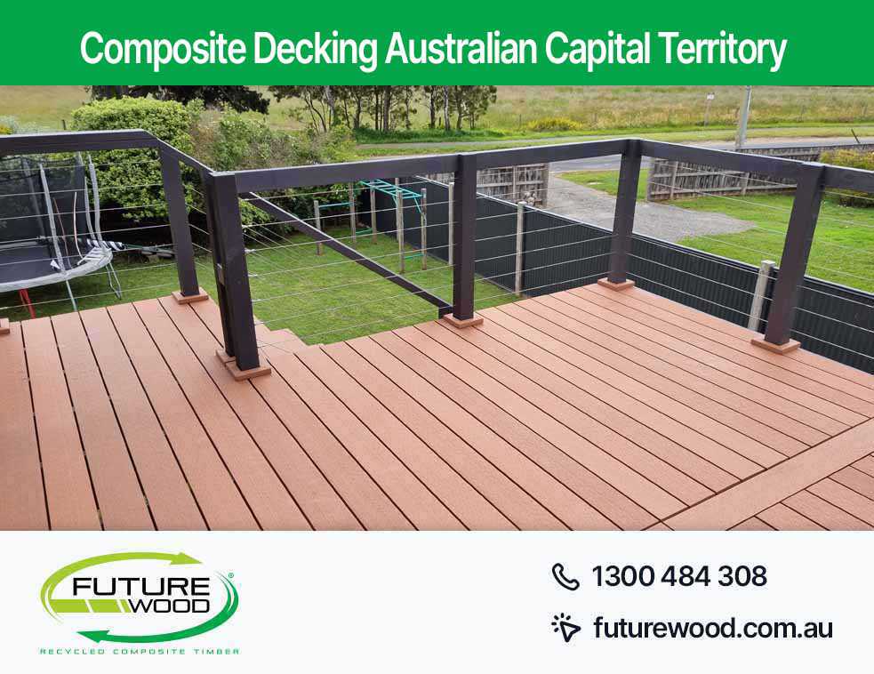 Image of composite deck boards, railing, and fence in Australian Capital Territory