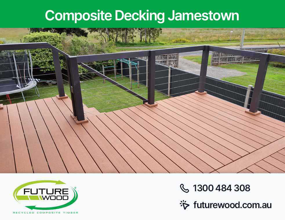 Image of composite deck boards, railing, and fence in Jamestown