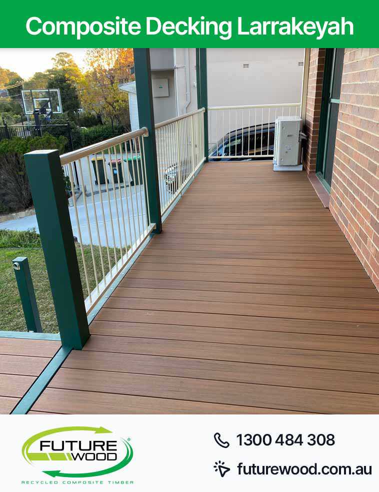 Image of deck in Larrakeyah featuring composite decking boards with railings