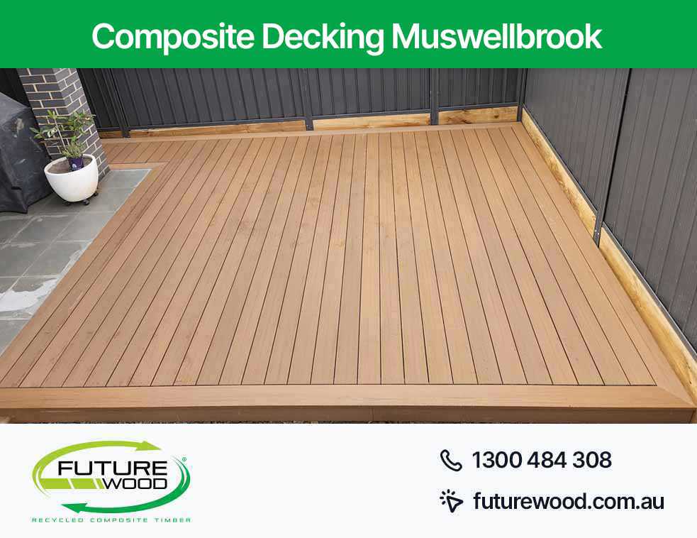 Image of composite deck boards in Muswellbrook with patio