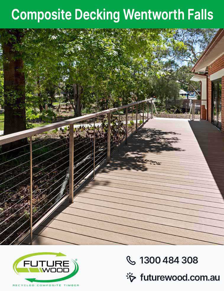 Picture of a scenic walkway in Wentworth Falls made with composite decking boards