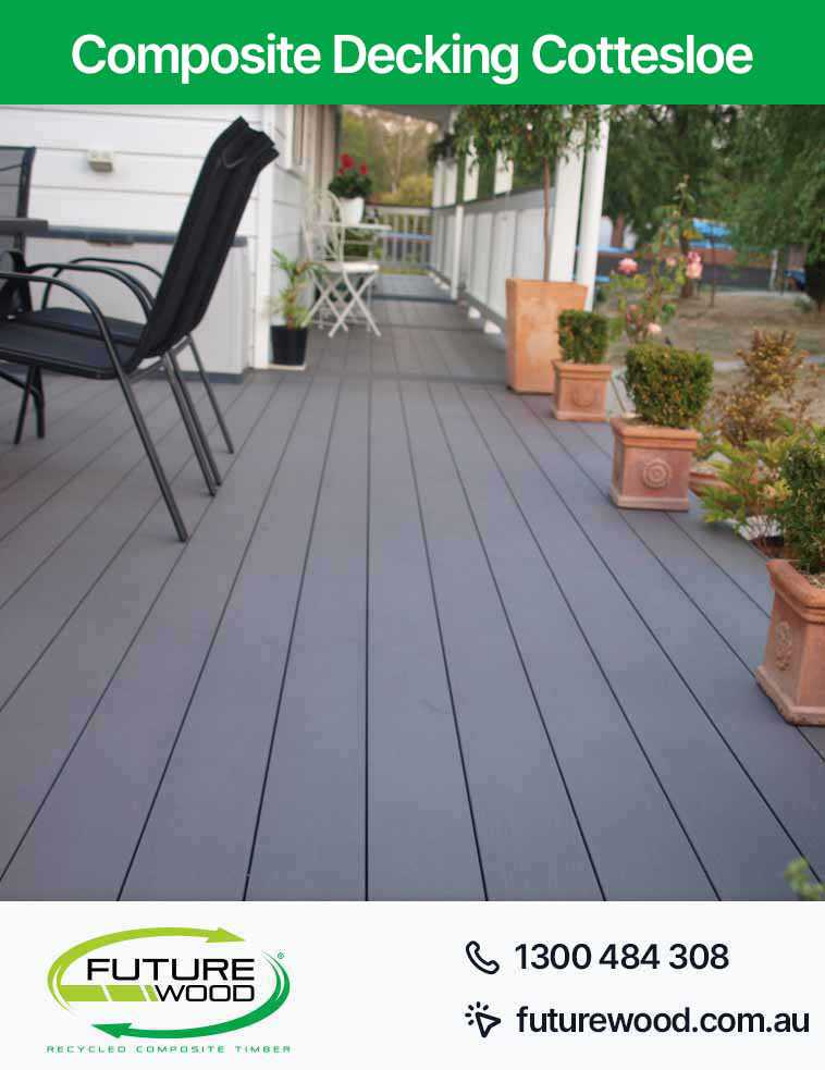 Picture of a deck made of composite decking boards in Cottesloe